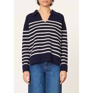 NEW VANESSABRUNO valdi sweater in marine/ecru